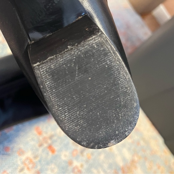 Sisley vintage black leather tall riding boots (no box) - Picture 4 of 10